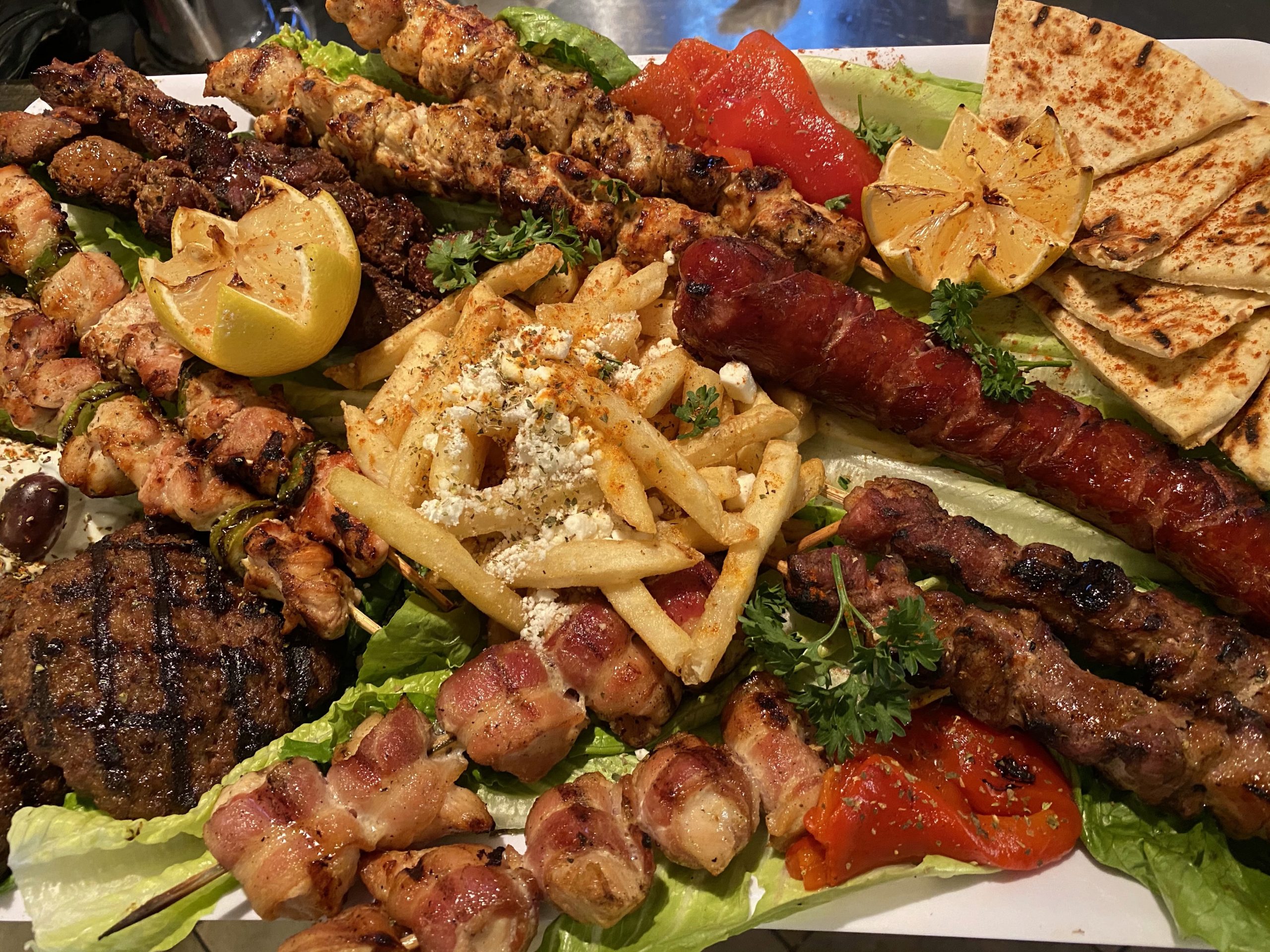 Greek Food Toronto Meat Platter